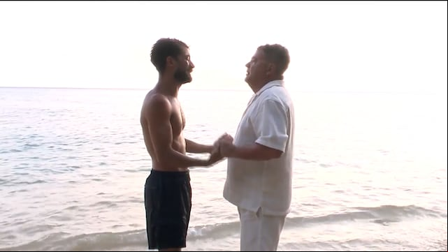 Joshua recibe la visita de su padre en Supervivientes