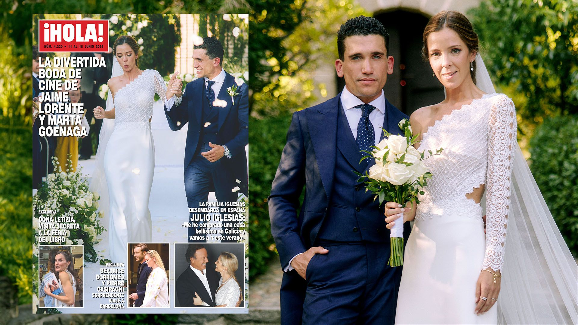 La boda de cine de Jaime Lorente y Marta Goenaga: las fotos no vistas y todos los detalles