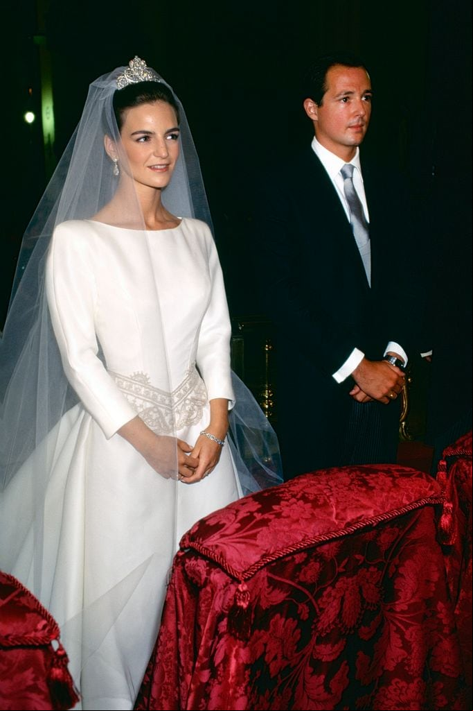 Maria Garcia de la Rasilla y de Gortazar y Konstantin de Bulgaria en su boda