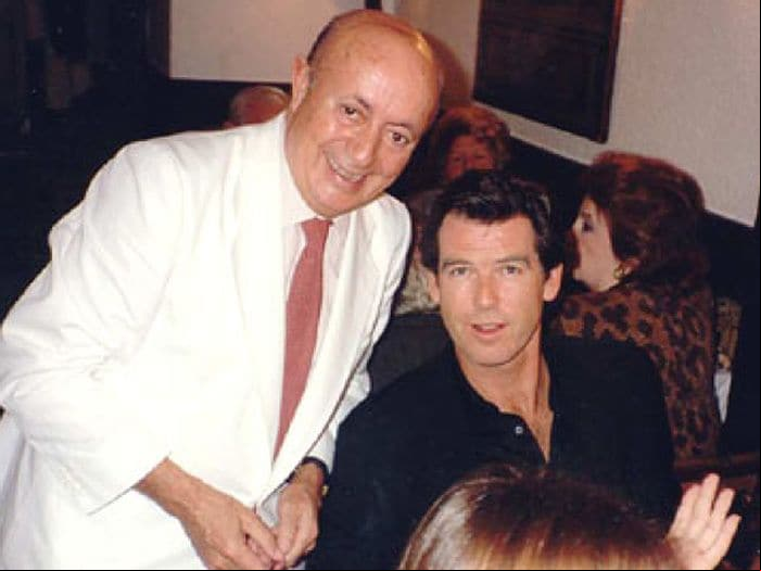 Lucio con Pierce Brosnan
