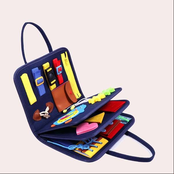Oderra-Dinosaurio Busy Board Capas Tablero Sensorial Montessori