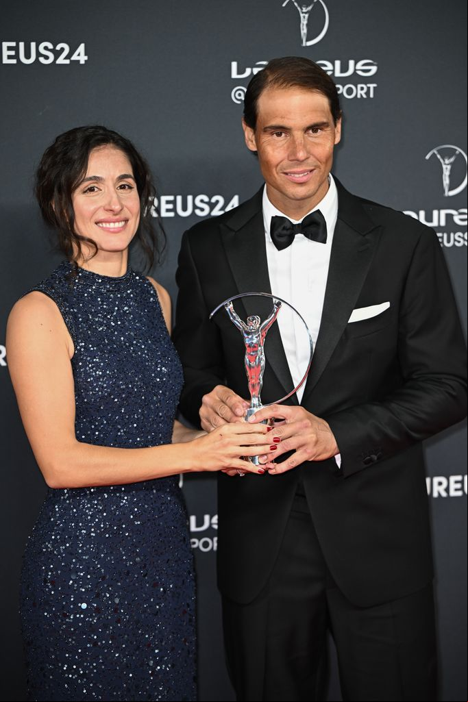 Rafa Nadal con su esposa en los Premios Laureus, celebrados en Madrid