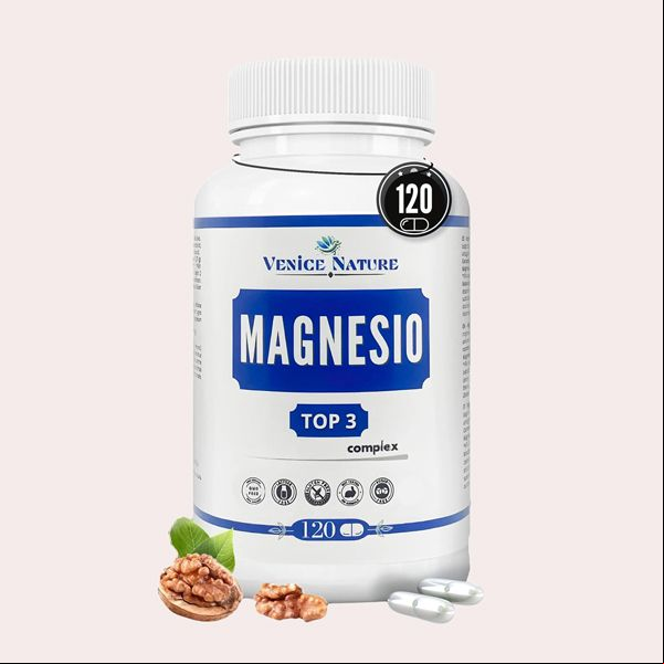 Magnesio Puro Citrato de Magnesio + Bisglicinato de Magnesio + Óxido de Magnesio