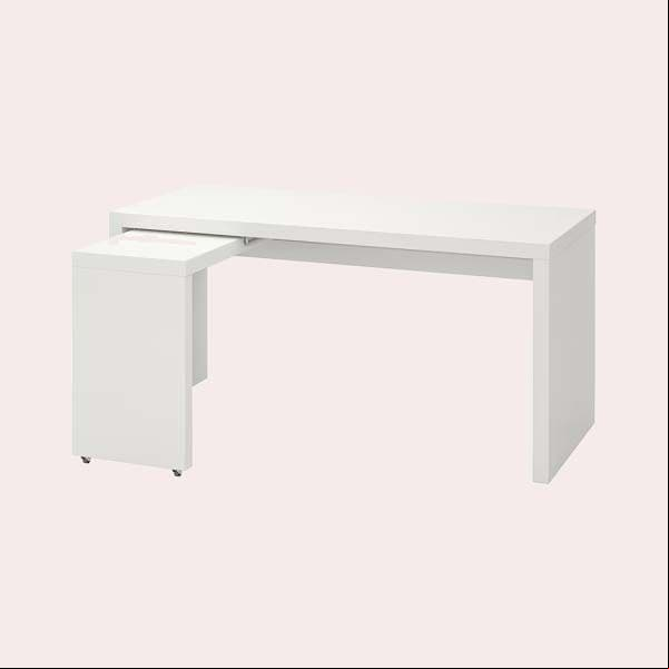 Escritorio con Tablero Extraíble MALM de IKEA