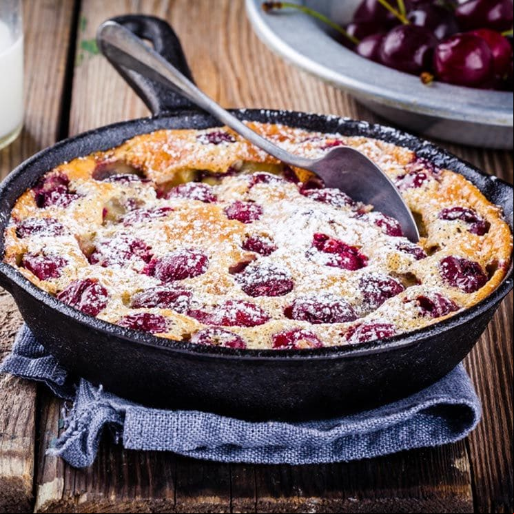 tarta clafoutis cereza