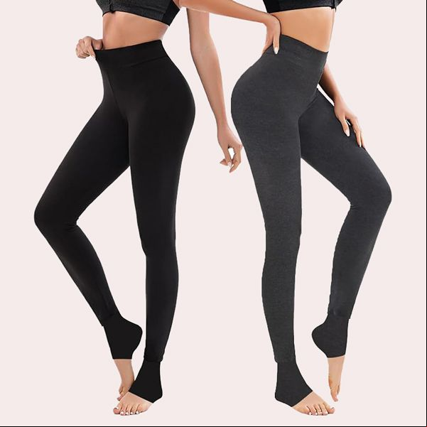 2 Pares Leggings Térmicos para Mujer Invierno