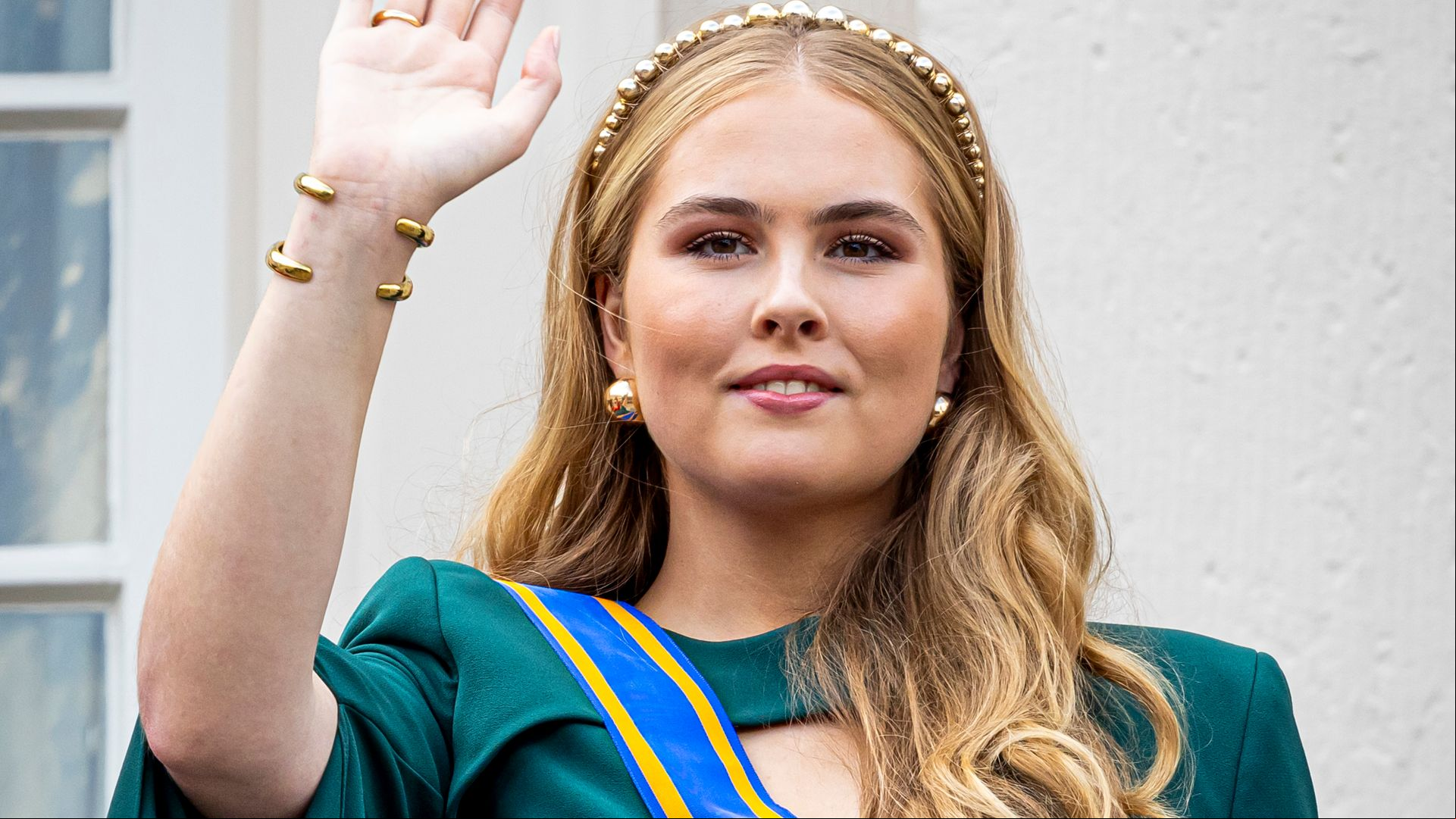 Princess Catharina-Amalia looks spectacular in cutout dress on Prince's Day