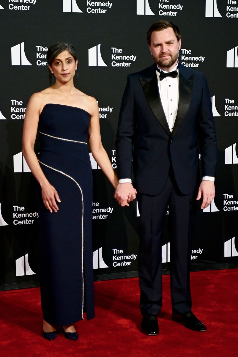 Usha Vance and Vice President JD Vance attend the opening night of "Les Miserables" at The Kennedy Center 