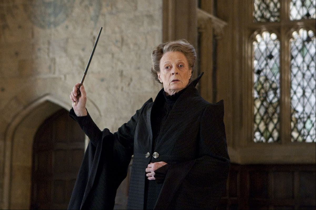 Maggie Smith died last year. She played the role of Minerva McGonagall for almost a decade